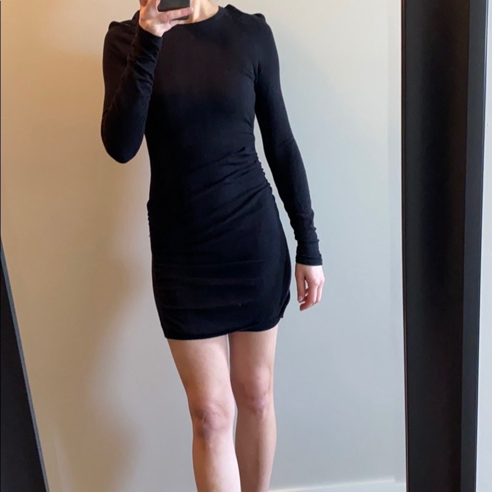 Moda black mini dress